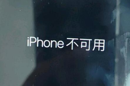 崇左苹果服务网点分享锁屏界面显示“iPhone 不可用”如何解决 